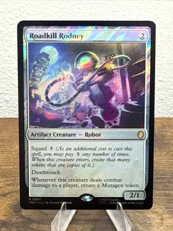 MTG: Roadkill Rodney ~ Surge Foil ~ Commander: Teenage Mutant Ninja Turtles - Image 1