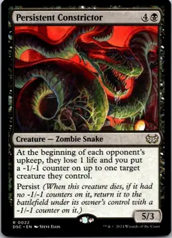 Persistent Constrictor 22 Commander: Duskmourn: House of Horror NM MTG - Image 1