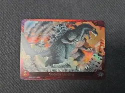 Godzilla Card Game Promo EBP01-030++ PRSP Godzilla Landing Gold Foil - Image 1