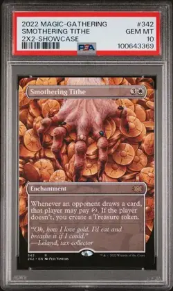 2022 MAGIC THE GATHERING DOUBLE MASTERS 2022 342 SMOTHERING TITHE SHOWCASE - Image 1