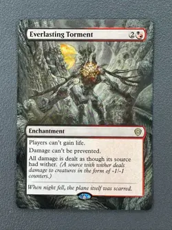 Everlasting Torment MTG Lorwyn Eclipsed Commander Hand Painted Full Altered Art - Image 1