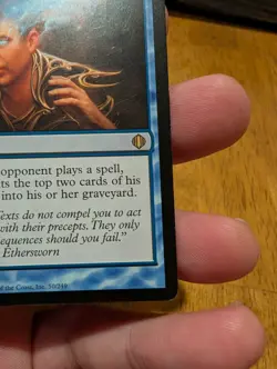 Magic: The Gathering Memory Erosion Rare Shards of Alara Enchantment Blue 50 - Image 4