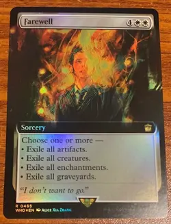 2023 MTG Wizards of the Coast Doctor Who Foil Extended Art #0465 Farewell - Image 1