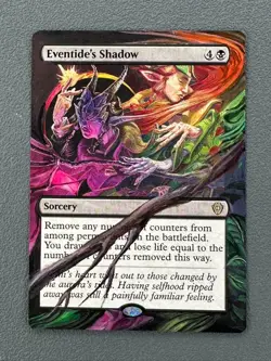 Eventides Shadow MTG Lorwyn Eclipsed Commander Hand Painted Extended Altered Art - Image 1
