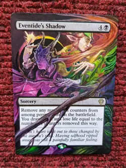 Eventides Shadow MTG Lorwyn Eclipsed Commander Hand Painted Extended Altered Art - Image 2