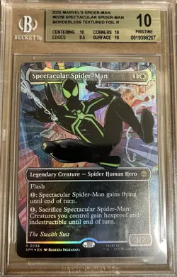 BGS 10 Magic the Gathering Spectacular Spider-Man Textured Foil 0238 Marvel - Image 1