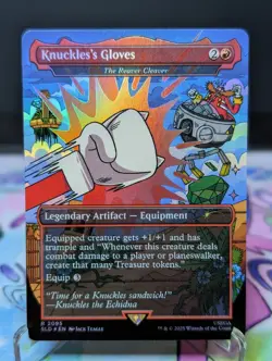MTG Secret Lair- Knuckles's Gloves 2095 Foil - Image 1