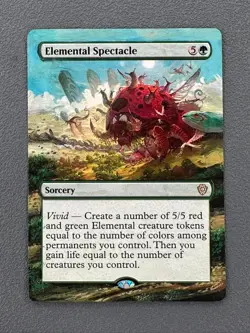 Elemental Spectacle MTG Lorwyn Eclipsed Commander Hand Painted Full Altered Art - Image 1