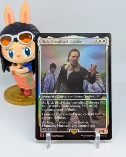 Rick, Steadfast Leader ✨Foil NM✨ Secret Lair Drop: The Walking Dead AMC MTG #143 - Image 1