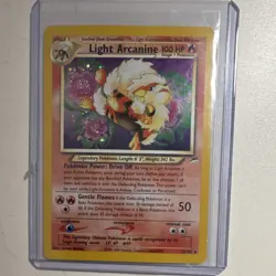 Pokemon Light Arcanine Neo Destiny 12/105 Holo Rare 100 HP Stage 1 English - Image 1