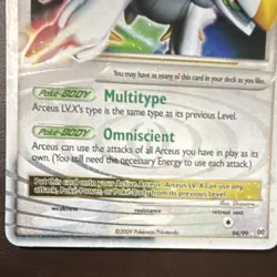 Pokemon Arceus LV.X Ultra Rare Holo Arceus Set 94/99 HP120 2009 English - Image 2
