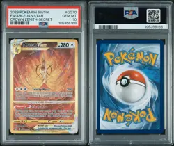 2023 POKEMON SWORD AND SHIELD CROWN ZENITH GG70 FULL ART/ARCEUS VSTAR PSA 10 - Image 3