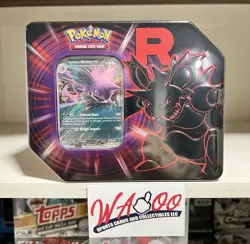 Pokemon TCG: Team Rocket's Nidoking Factory Sealed EX Tin - Image 1