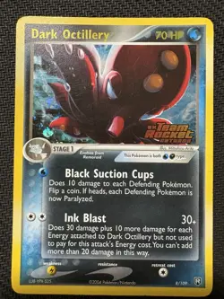 Pokemon Dark Octillery EX Team Rocket Returns 8/109 Reverse Holo Rare Stamped HP - Image 1