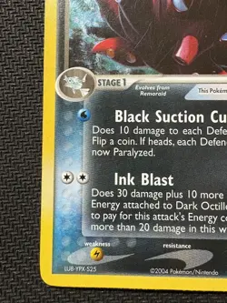 Pokemon Dark Octillery EX Team Rocket Returns 8/109 Reverse Holo Rare Stamped HP - Image 5