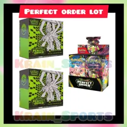 PERFECT ORDER Pokemon Center Exclusive ETB’s (x2) + Booster Box (x1) Presale - Image 1