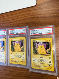 1999 Pokemon Game Base PSA 9 Pikachu Yellow Cheeks #58 WOTC - Image 1