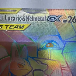 Lucario & Melmetal GX Rainbow Secret Rare #224/214 Pokemon Unbroken Bonds - Image 2