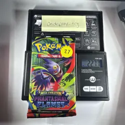 22.77g Mega Evolution Phantasmal Flames Pokemon Booster Pack - Sealed - Image 1