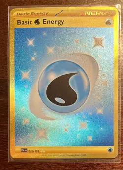 Basic Water Energy - 279/193 - Pokemon Paldea Evolved Gold Border Holo - Image 1