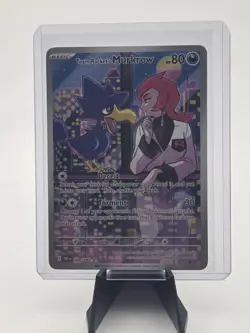 Pokemon: Team Rocket's Murkrow Illustration Rare IR Full Art Holo 200/182 - Image 1