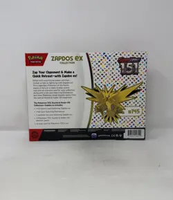 Pokemon TCG Scarlet & Violet 151 Factory Sealed Zapdos Ex Collection Box - Image 3