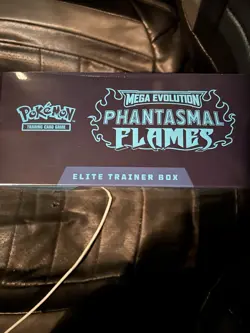 Pokemon TCG Mega Evolution Phantasmal Flames ETB - Mega Charizard SEALED ON HAND - Image 3