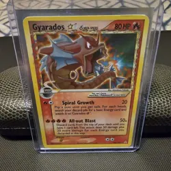 Pokemon Gyarados Gold Star EX Holon Phantoms Holo Rare #102 LP English 2006 - Image 2