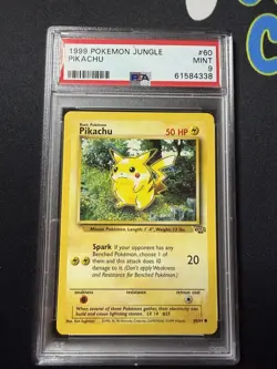 1999 Pokemon Jungle Pikachu 60/64 PSA 9 - Image 1