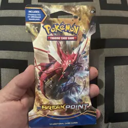 Pokemon TCG XY Breakpoint Sleeved Booster Pack Factory Sealed (M Gyarados)2016 - Image 1