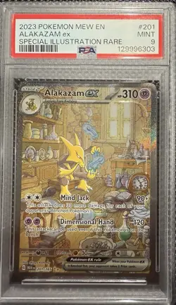 Alakazam Ex #201/165 - 2023 Pokemon MEW EN 151 - PSA 9 - Image 1