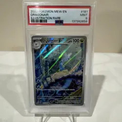 2023 POKEMON MEW EN-151 ILLUSTRATION RARE #181 DRAGONAIR PSA 9 - Image 1