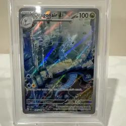 2023 POKEMON MEW EN-151 ILLUSTRATION RARE #181 DRAGONAIR PSA 9 - Image 2