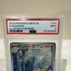 2023 POKEMON MEW EN-151 ILLUSTRATION RARE #181 DRAGONAIR PSA 9 - Image 3
