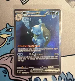 Pokemon Blastoise EX 200/165 Special Illustration Rare SV Scarlet & Violet 151 - Image 1