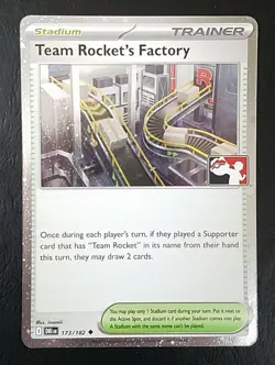 TEAM ROCKET'S FACTORY 173/182, HOLO, STAMPED PRIZE PACK 8, POKEMON CARD (NM) - Image 1
