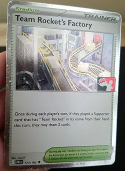 TEAM ROCKET'S FACTORY 173/182, HOLO, STAMPED PRIZE PACK 8, POKEMON CARD (NM) - Image 3