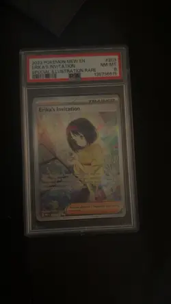 Pokemon Scarlet & Violet 151 Erika's Invitation Card 203/165 PSA 8.5 - Image 1