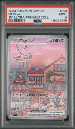 Pokemon Mew ex 053 Sv: Scarlet & Violet Promo PSA 9 Holo English Card - Image 1