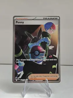 Pokemon TCG Penny Paldean Fates Trainer Holo Card 239/091 - LP - Image 1