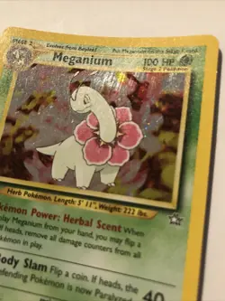 Pokemon TCG Meganium Neo Genesis Holo Rare Card 10/111 - Image 3