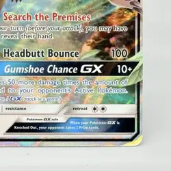 Gumshoos GX 110/149 Sun & Moon Base Ultra Rare Pokemon Card MP - Image 4
