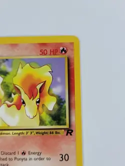 Pokemon Card 1st Edition Ponyta 64/82 Team Rocket Regular US - Image 3