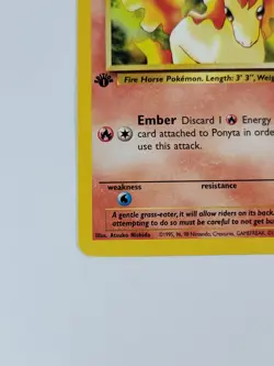 Pokemon Card 1st Edition Ponyta 64/82 Team Rocket Regular US - Image 5