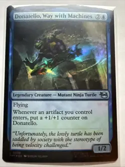 ~ Donatello, Way with Machines ~ NM Foil ~ Teenage Mutant Ninja Turtles ~ MTG ~ - Image 1