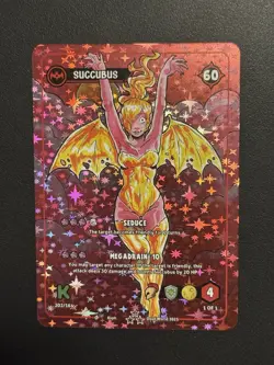 Dead World TCG Succubus 202/184 SR Borderless Holo Card Kickstarter 2025 - Image 1