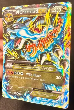 M Charizard EX 69/106 2014 XY Flashfire Set Pokemon Card TCG Ultra Rare Holo Hp - Image 2