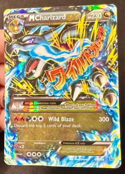 M Charizard EX 69/106 2014 XY Flashfire Set Pokemon Card TCG Ultra Rare Holo Hp - Image 3