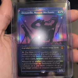 MtG TMNT Donatello, Mutant Mechanic, NM, Foil, Mythic - Image 1