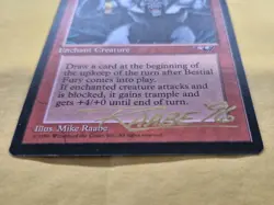 UNPLAYED GOLD SIGNED Bestial Fury Alliances NM Mike Rabbe Magic MTG EDH CUBE - Image 3